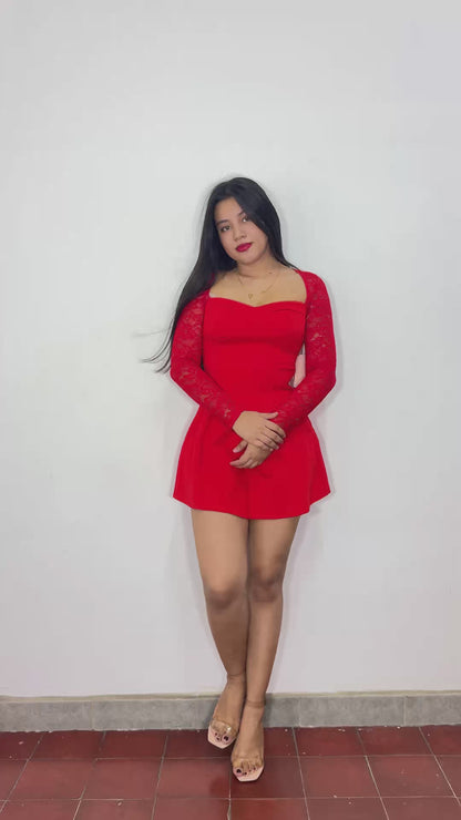 Vestido Rubí rojo