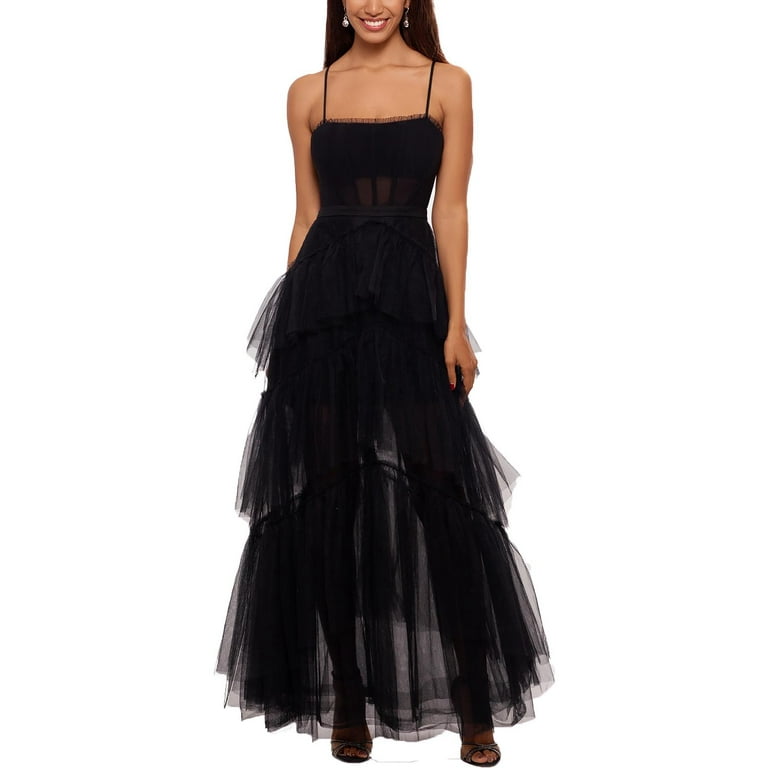 Vestido negro de tul